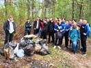 Волонтёры отряда «Надежда» организовали весеннюю акцию «Чистый лес»