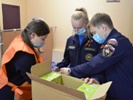 Открытие пункта по сбору гуманитарной помощи для беженцев ЛНР и ДНР