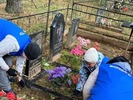 Волонтёры отряда "Надежда" в очередной раз побывали на могиле Дениса Зинкевича 